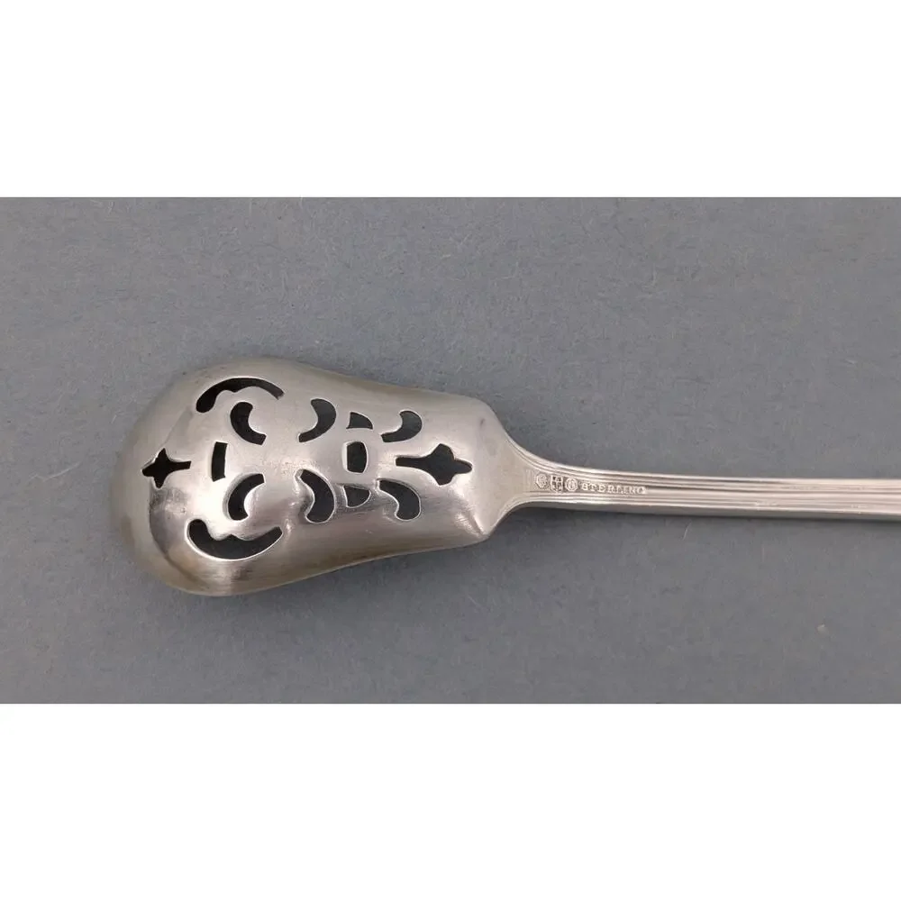 Gorham Sterling Silver Plymouth Olive Serving Spoon Pierced 5-3/4